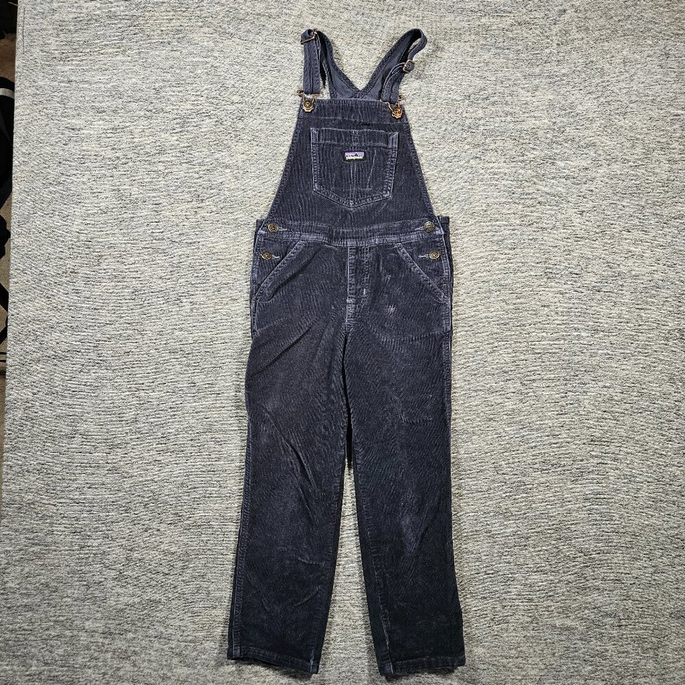 Patagonia Overalls Youth Carpenter Farmer Corduroy Blue One Piece Size Small